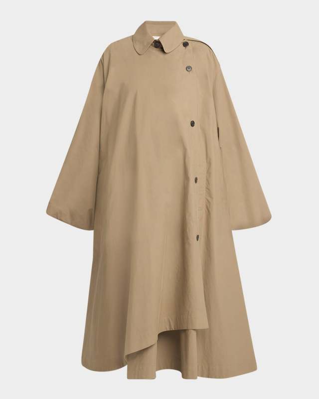 Aralia A-Line Long Trench Coat